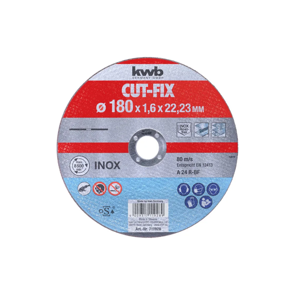 Trennscheibe Cut Fix extra dünn Metallbearbeitung Durchmesser 180 mm ^ kwb Outlet