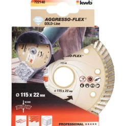 Trennscheiben Aggreso-Flex Gold-Line Diamant Durchmesser 115 mm ^ kwb Hot