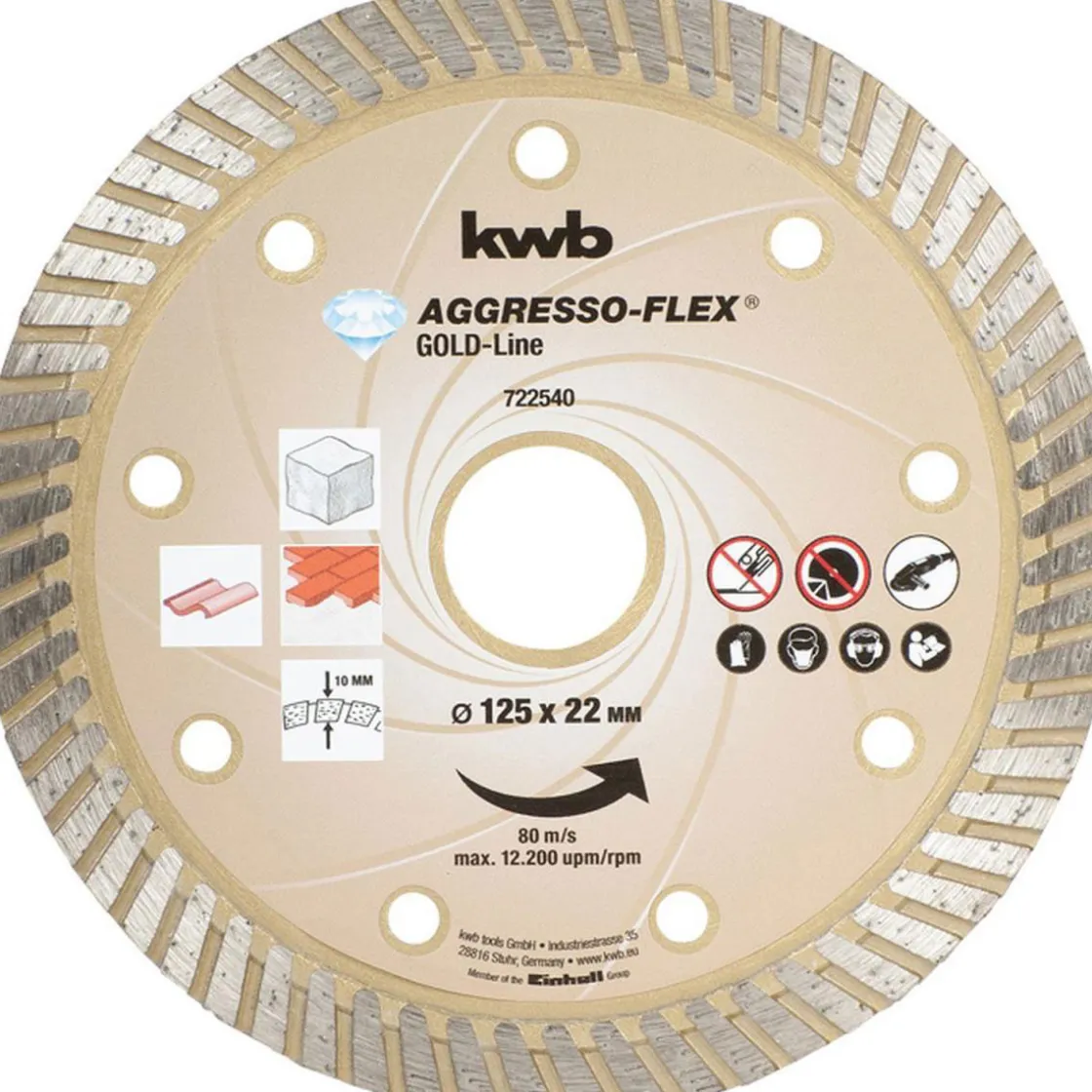 Trennscheiben Aggreso-Flex Gold-Line Diamant Durchmesser 125 mm ^ kwb Sale