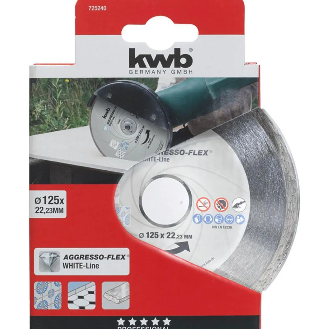 Trennscheiben Aggreso Flex White Line Diamant Durchmesser 125 mm ^ kwb