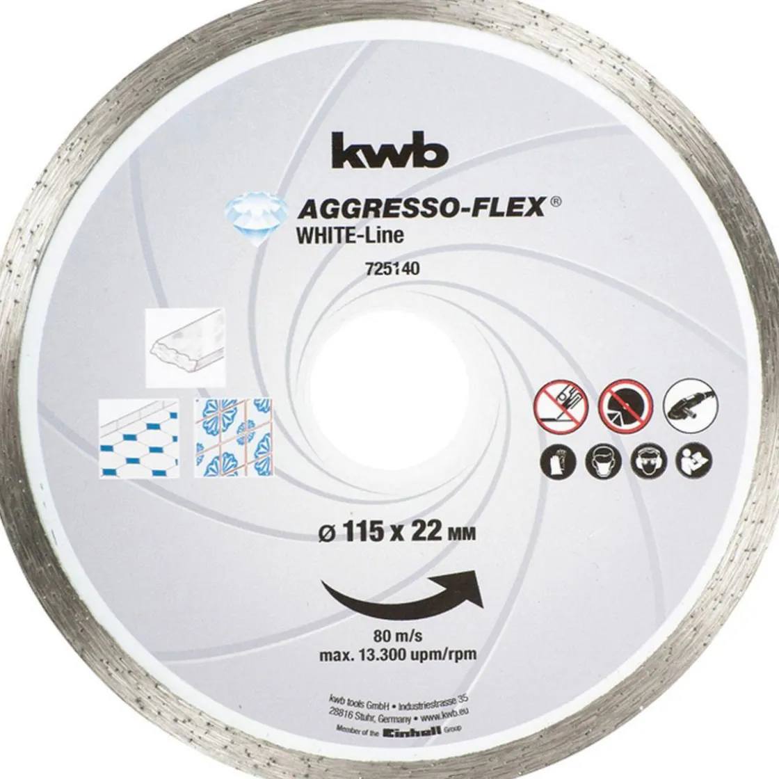 Trennscheiben Aggreso Flex White Line Diamant Durchmesser 115 mm ^ kwb Best