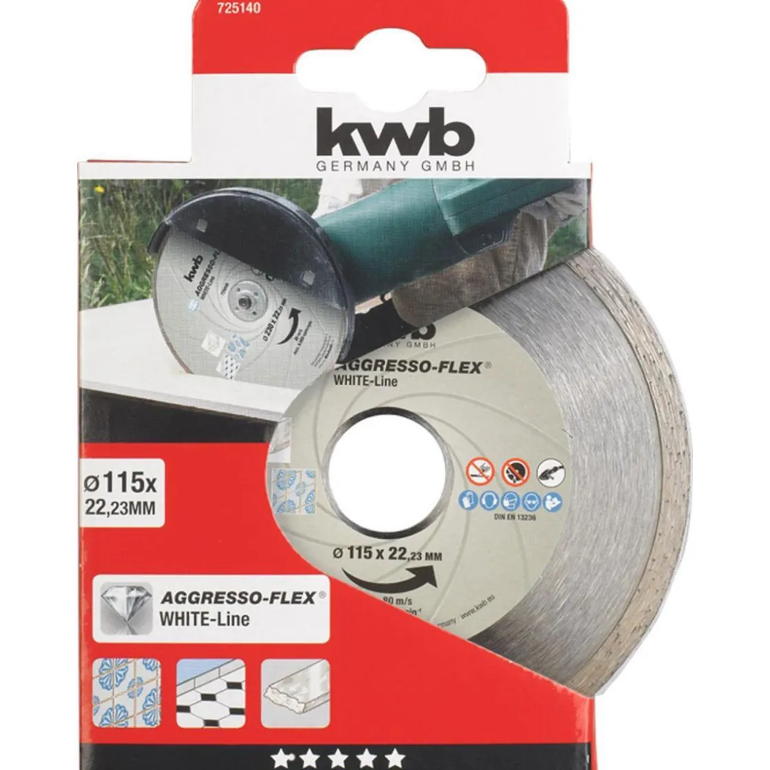 Trennscheiben Aggreso Flex White Line Diamant Durchmesser 115 mm ^ kwb Best