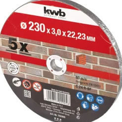 Trennscheiben Steinbearbeitung Durchmesser 230 mm 5 Stück ^ kwb New