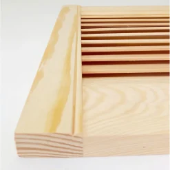 Lamellentür 39,5 x 39,4 x 2 cm Kiefer massiv ^