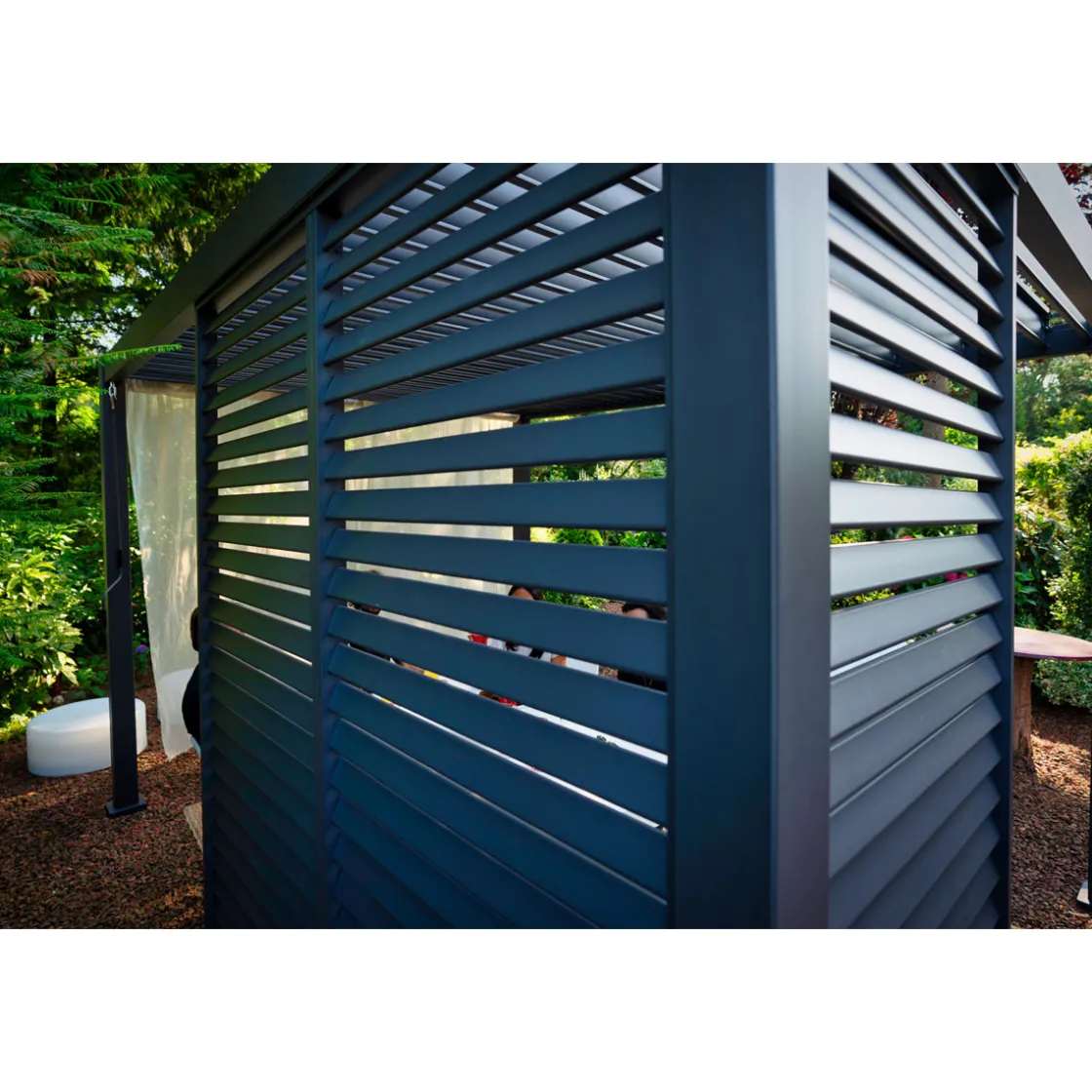 Lamellenwand 300-Serie anthrazit 0,9 x 2,4 m ^ Hot