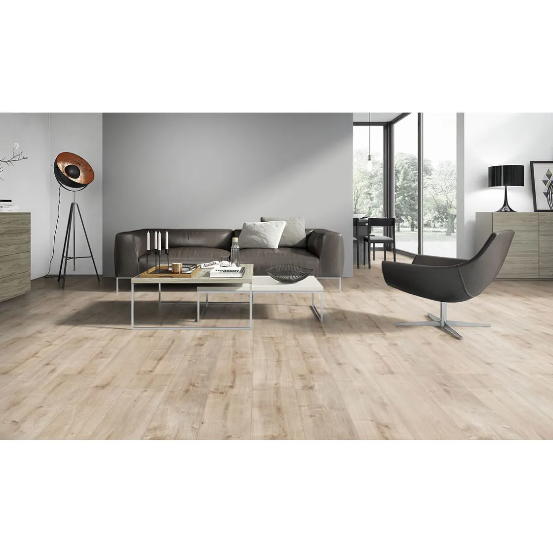 Laminat Style 4V 731-4 Eiche natur hell 1286 x 194 x 7 mm ^ Online