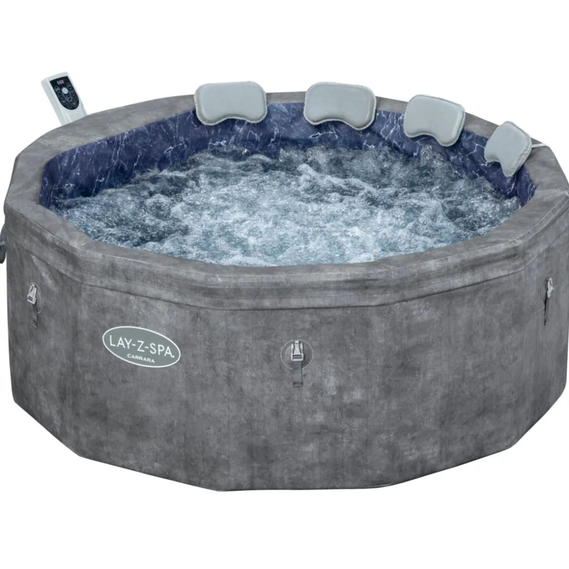 LAY-Z-SPA Whirlpool Carrara 170x65Foam Spa UltraFit Smart grau ^ Bestway Sale