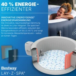 Lay-Z-Spa Whirlpool Miami AirJet4 Personen Dm. 180x66 cm, Dunkelblau ^ Bestway Outlet