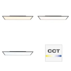 LED-Deckenleuchte Jacinda schwarz 80 x 40 cm ^ Brilliant