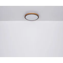 LED DL Bruno D43,7cm holz-schwarz24W 1000lm CCT3000/4500/6000K ^