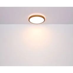 LED DL Bruno D43,7cm holz-schwarz24W 1000lm CCT3000/4500/6000K ^