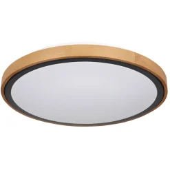 LED DL Bruno D43,7cm holz-schwarz24W 1000lm CCT3000/4500/6000K ^