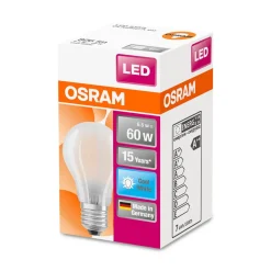LED Gluehlampe E27 806lm 4.000K 60 WErsatz kaltweiss Filament matt ^ Osram Online