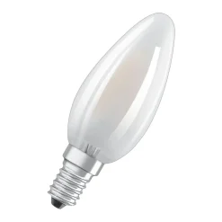 LED Kerze dim E14 470lm 2.700K 40 WErsatz warmweiss Filament matt ^ Osram Sale