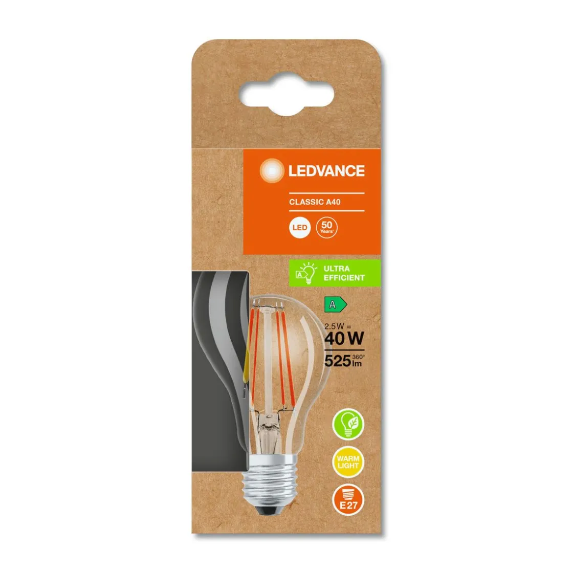 LED-LM E27 CLA 0 - W Filament EEL A3000K E27 Warmweiss ^ Osram Discount