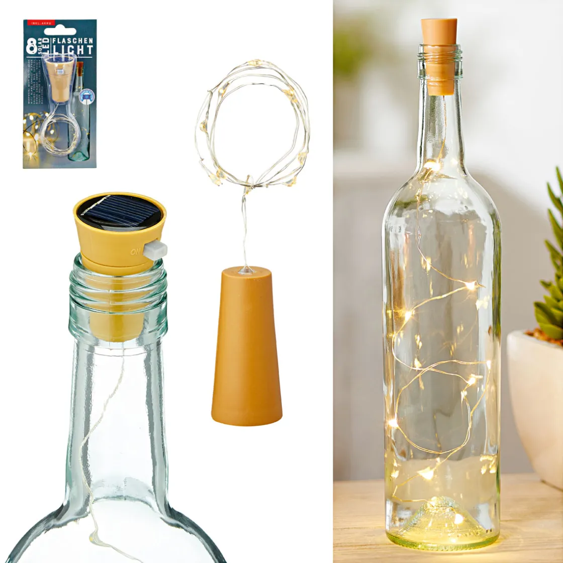LED-Solar-Flaschenlicht ^ Sale