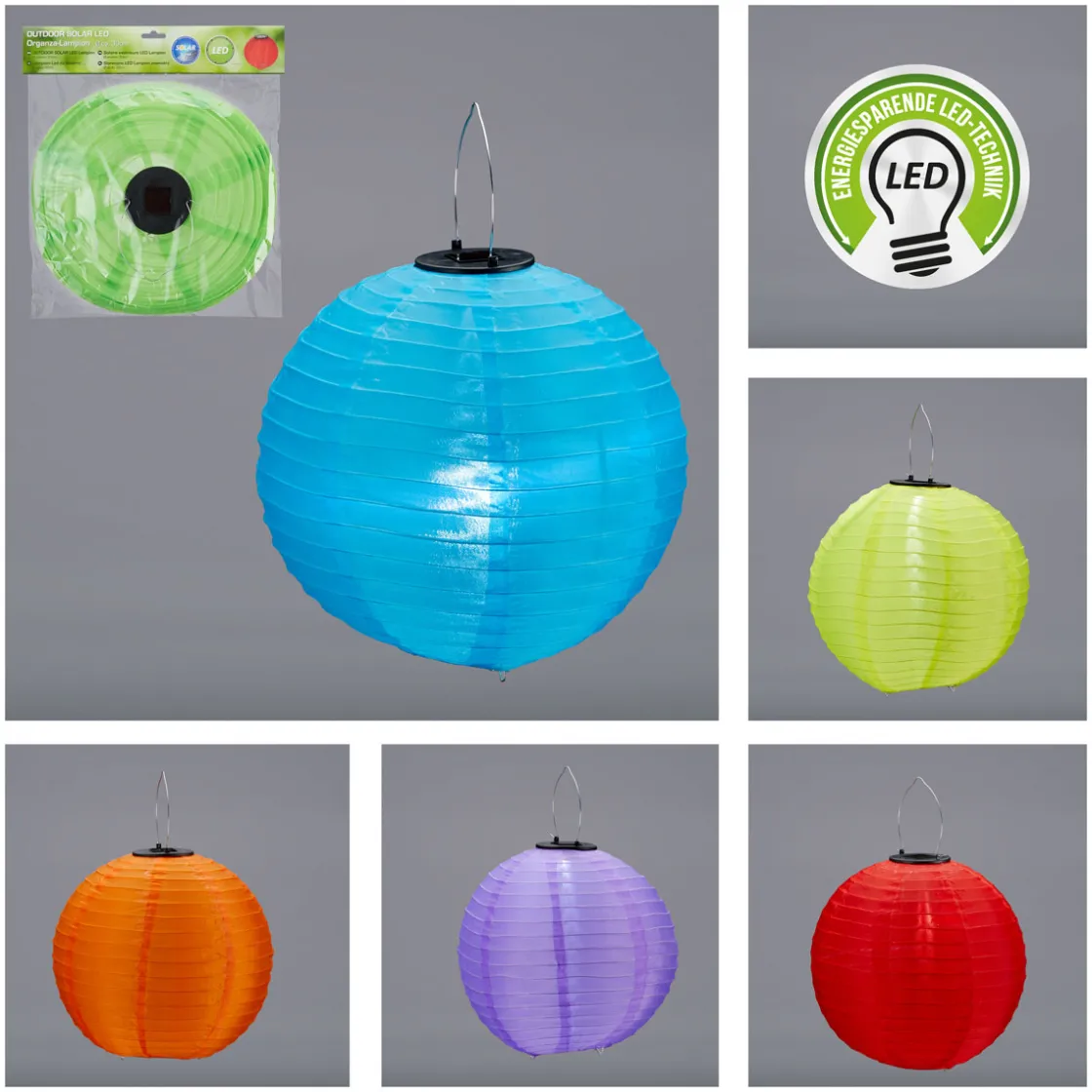 LED-Solar-Lampion Outdoor bunt ^ Clearance