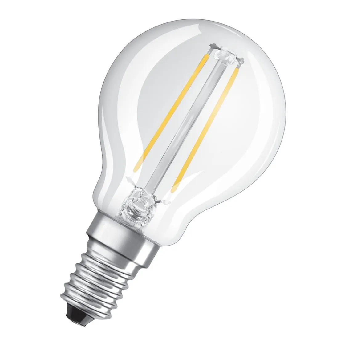 LED Tropfen E14 136lm 2.700K 15 WErsatz warmweiss Filament klar ^ Osram Discount