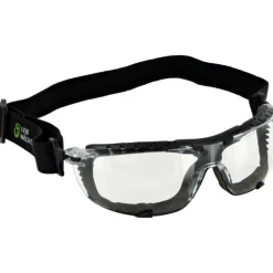 Leibwächter Schutzbrille Vollsicht klar ausw. Bügel, mit Kopfband ^