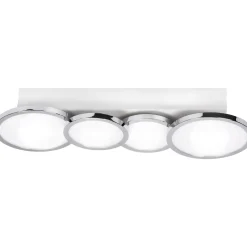 Badleuchte Aqua IP 44 4er Deckenleuchte Chrom ^ Lightme Discount