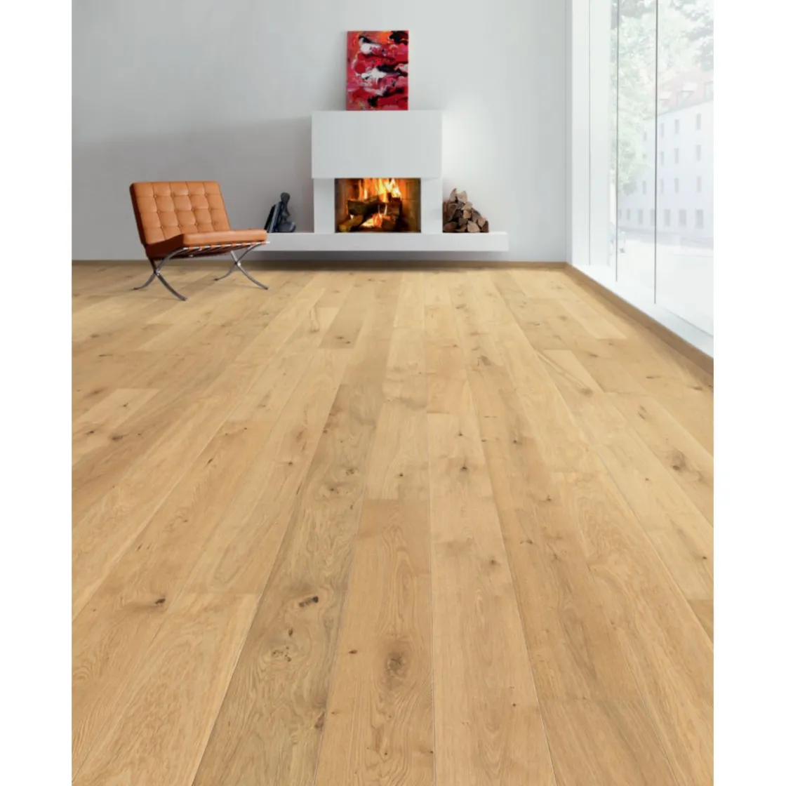 Parkett Landhausdiele 12mm 2V Eiche strukturiert Naturöl ^ Living by HARO Sale
