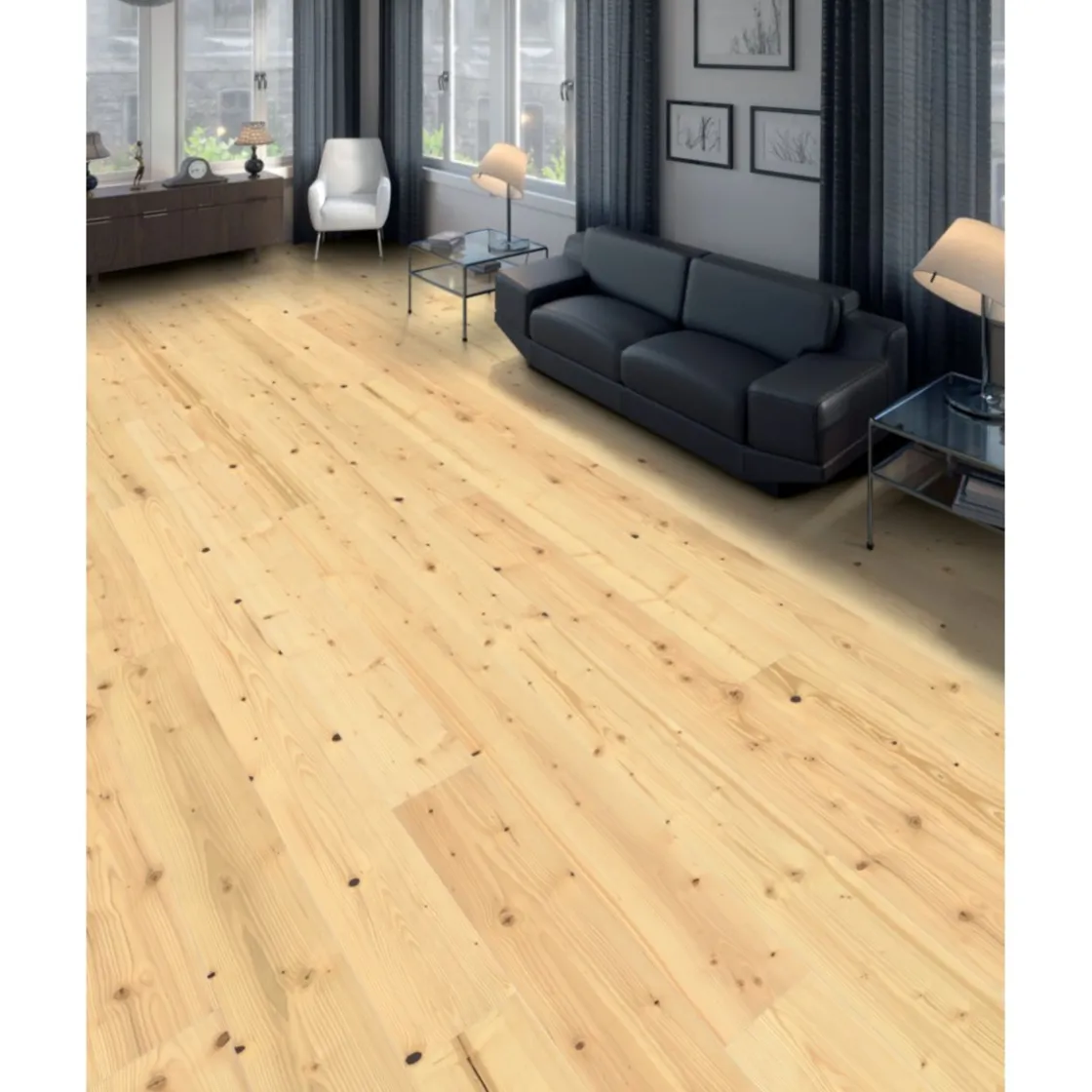 Parkett Landhausdiele 13,5mm 4V Tanne strukturiert Supermatt ^ Living by HARO Clearance