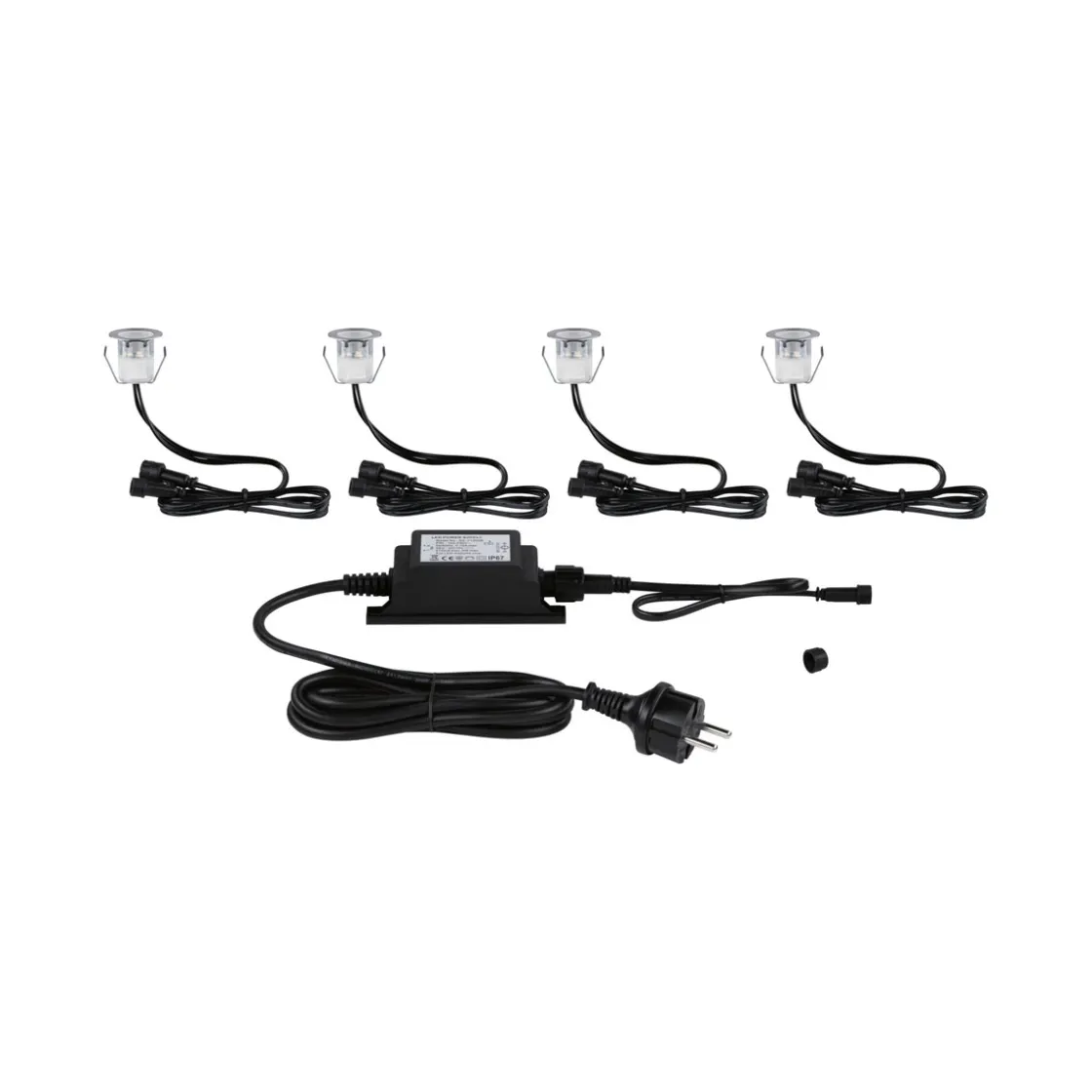 L+L Set BodenEBL 4x0,5W IP67 3000K 12V ^ Paulmann Outlet