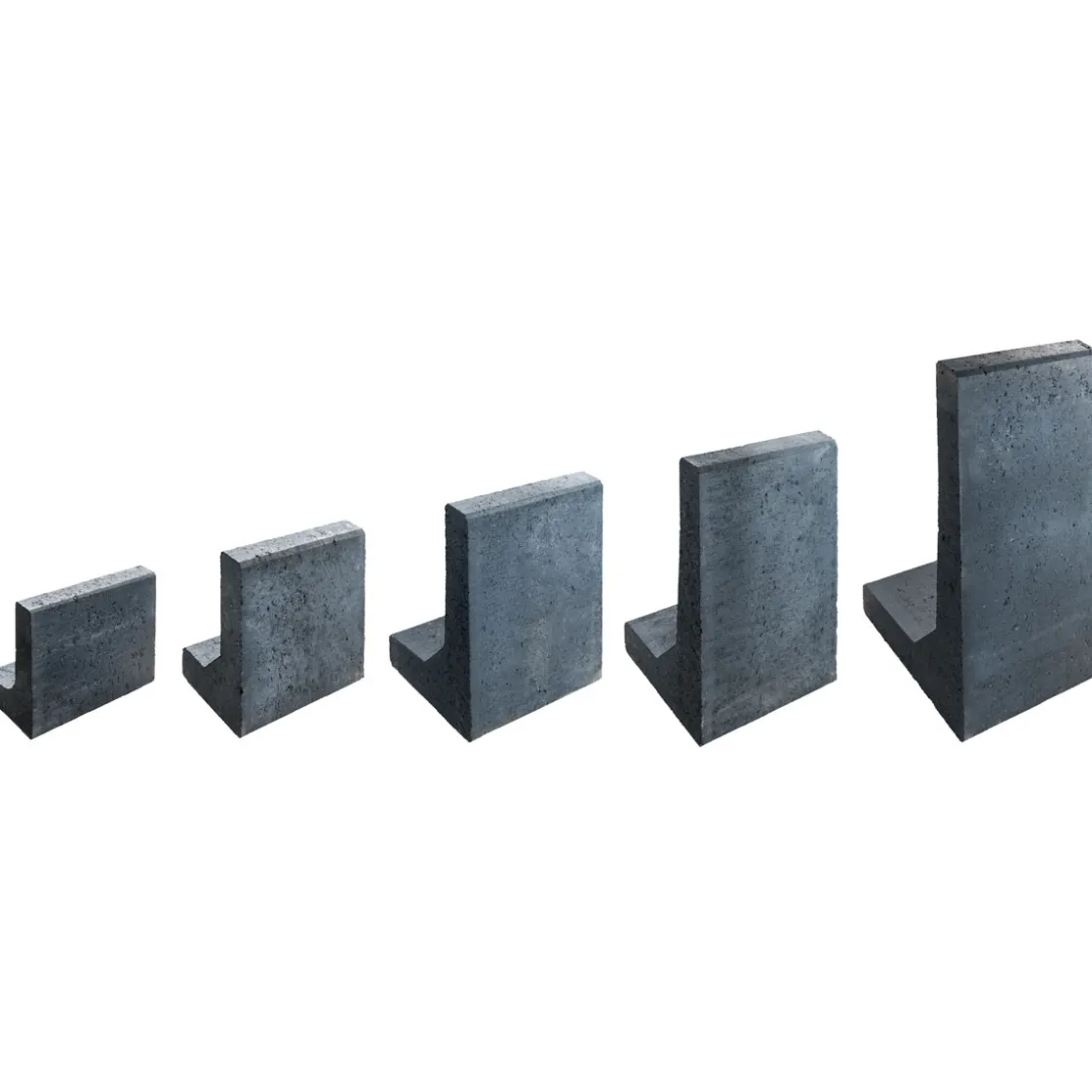 L-Stein 40x25x40x8 cm Anthrazit, mitFase ^ Lusit Sale
