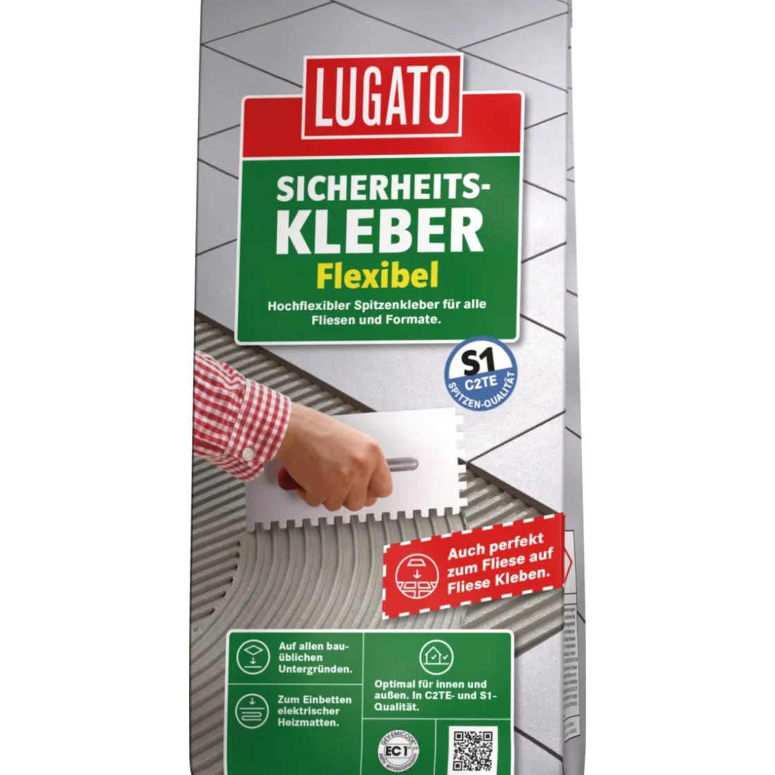 Fliesenkleber Sicherheitskleber Flexibel 5kg ^ Lugato