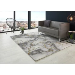 Teppich Pico 120x170cm grau-gold ^ Luxor living Outlet