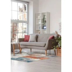 Teppich Polino 120x170 cm blau-koralle ^ Luxor living Online