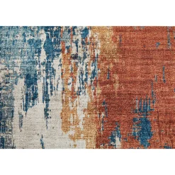 Teppich Polino 120x170 cm blau-koralle ^ Luxor living Online