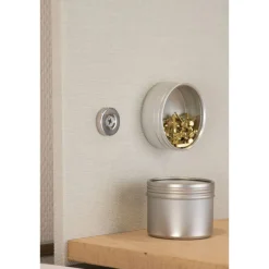Magnet Neodym Ø 18 x 4mm, mit Senkbohrung Ø 4,5 mm, silber ^ Best