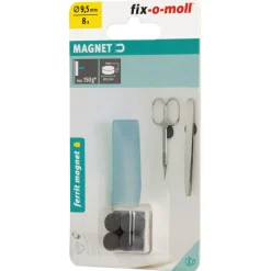 Magnetscheibe Ferrit Ø 9,5 x 4 mm, schwarz ^