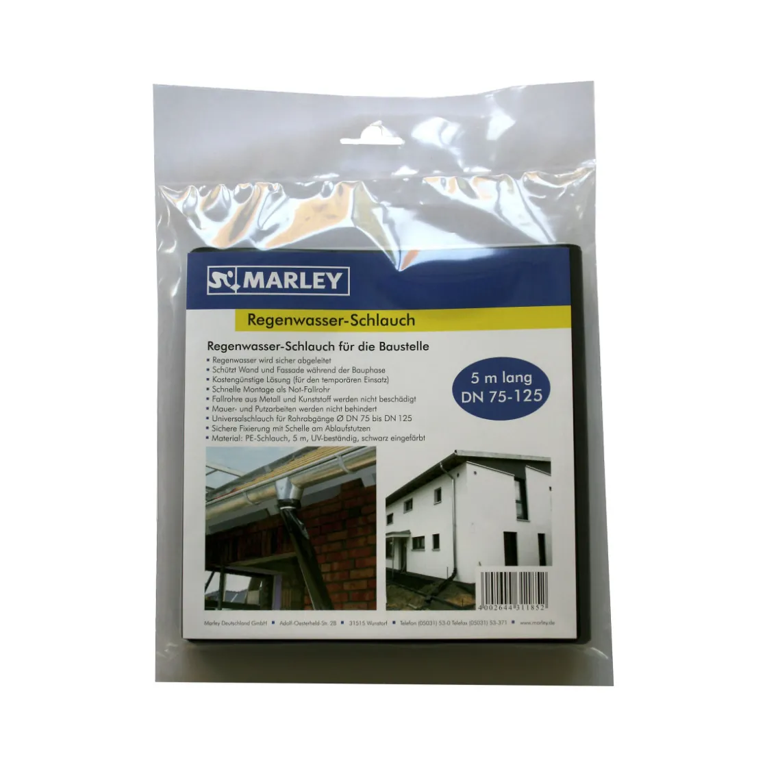 Regenwasserschlauch 5 m 125 mm ^ Marley Clearance