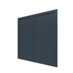 Massivzaun geschlossen anthrazit 179x179 cm ^ Outlet