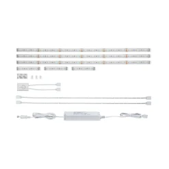 MaxLED 500 Comfort Set kitchen 1,8m IP44Cover 2700K 11W 230/24V 20VA Silber Kst ^ Paulmann New