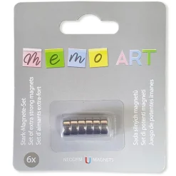 Memo-Art 6 runde Magnete ^ Pro-Art Discount