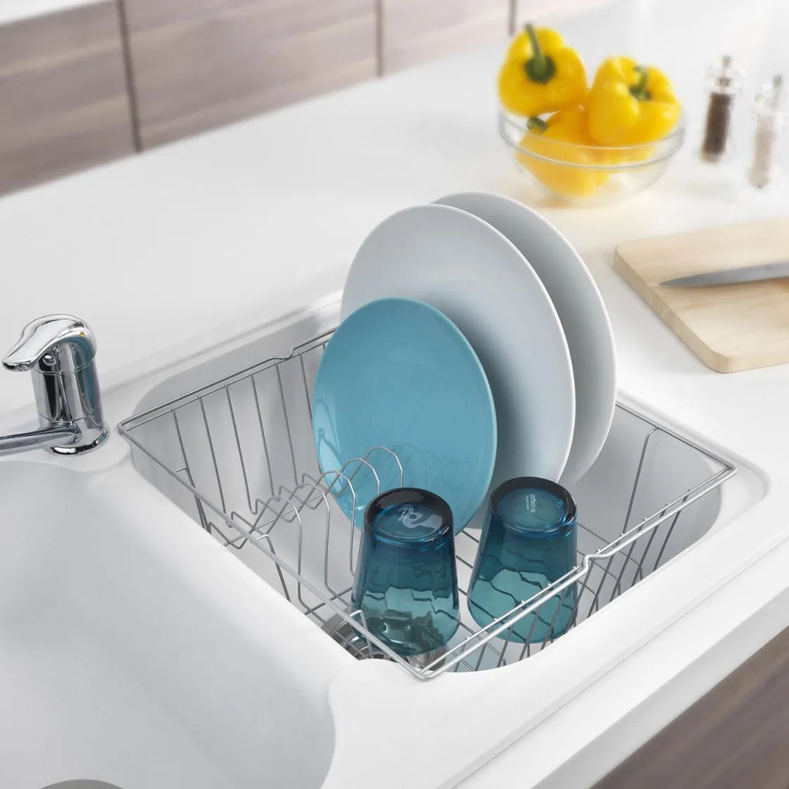 Spülkorb Lipsia silber ^ Metaltex Online