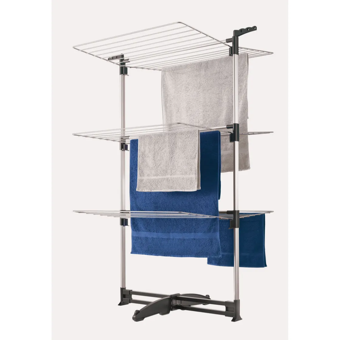 Turm-Wäschetrockner Ciclone Vario 78 x 137 x 68 cm silber ^ Metaltex