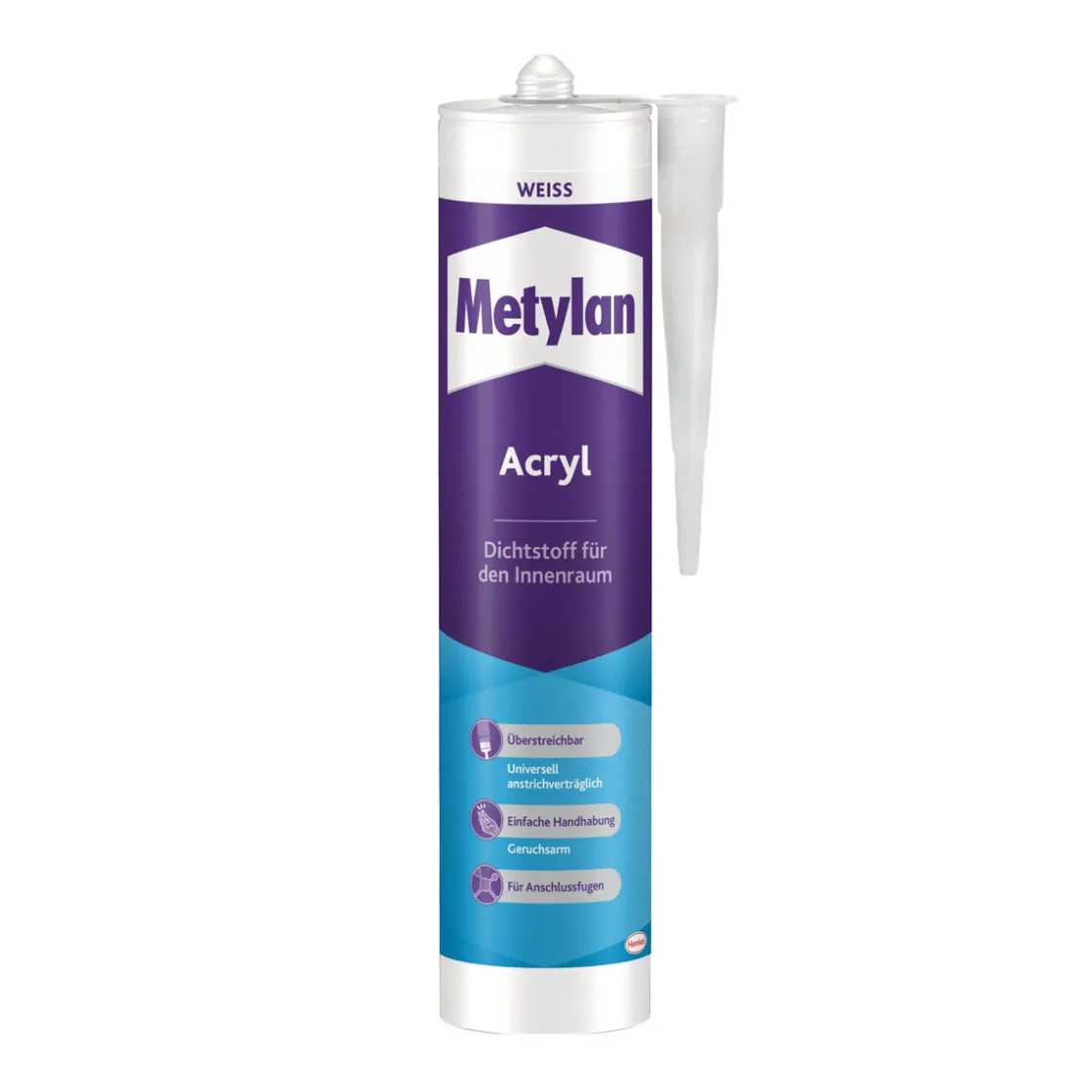 Dichtmasse Wand und Decke Acryl weiß 300 ml ^ Metylan Discount