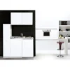 Minikueche weiss 100x60cm Pantry 100Smit Siebkorbventil ^ Respekta New