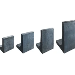 Mini L-Stein 30x20x40x6 cm Anthrazit,mit Fase ^ Lusit Best
