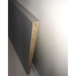 Moebelbauplatte Edelstahlgrau 2630x400x19 mm ^