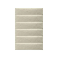 Polsterpaneele beige 60 x 15 cm ^ Mollis New