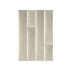 Polsterpaneele beige 60 x 15 cm ^ Mollis New
