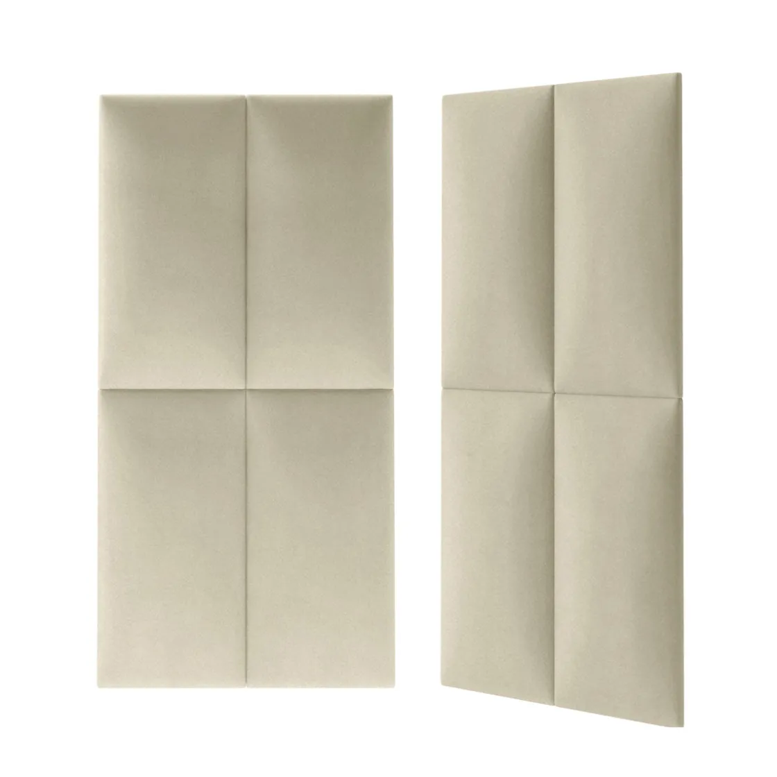 Polsterpaneele beige 60 x 30 cm ^ Mollis Outlet