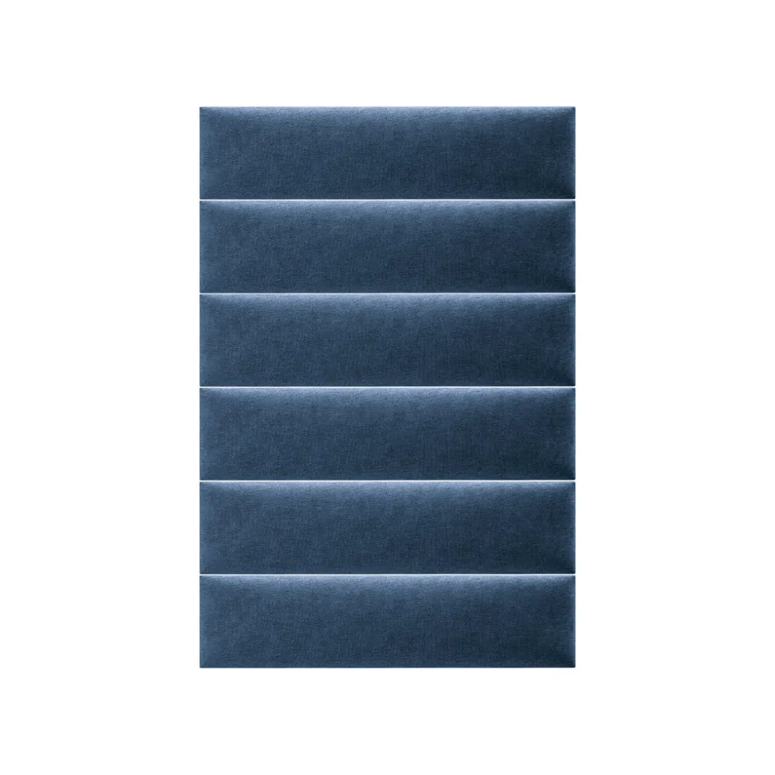 Polsterpaneele blau 60 x 15 cm ^ Mollis New
