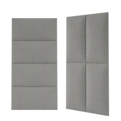 Polsterpaneele grau 60 x 30 cm ^ Mollis