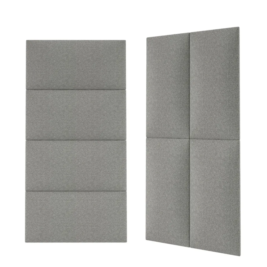 Polsterpaneele grau 60 x 30 cm ^ Mollis